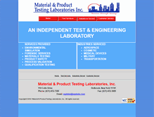 Tablet Screenshot of mptlabs.com